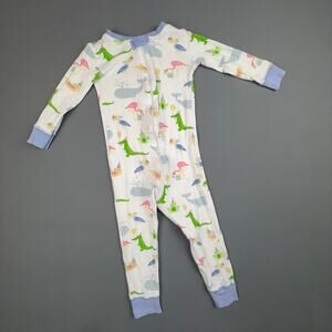 The Beaufort Bonnet Company Pima Cotton Footless Pajamas 3T Party Animal Print